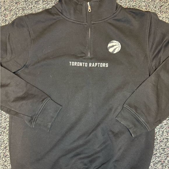 Toronto Raptors Black Men's 1/4 Zip - Picture 3 of 6